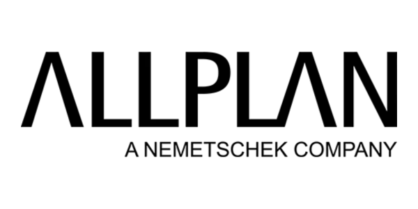 Official logo of Allplan engineering and BIM software used for structural design, modelling, and construction planning.