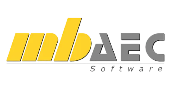Official logo of MBAEC Structural Analysis software used for structural engineering calculations and analysis.