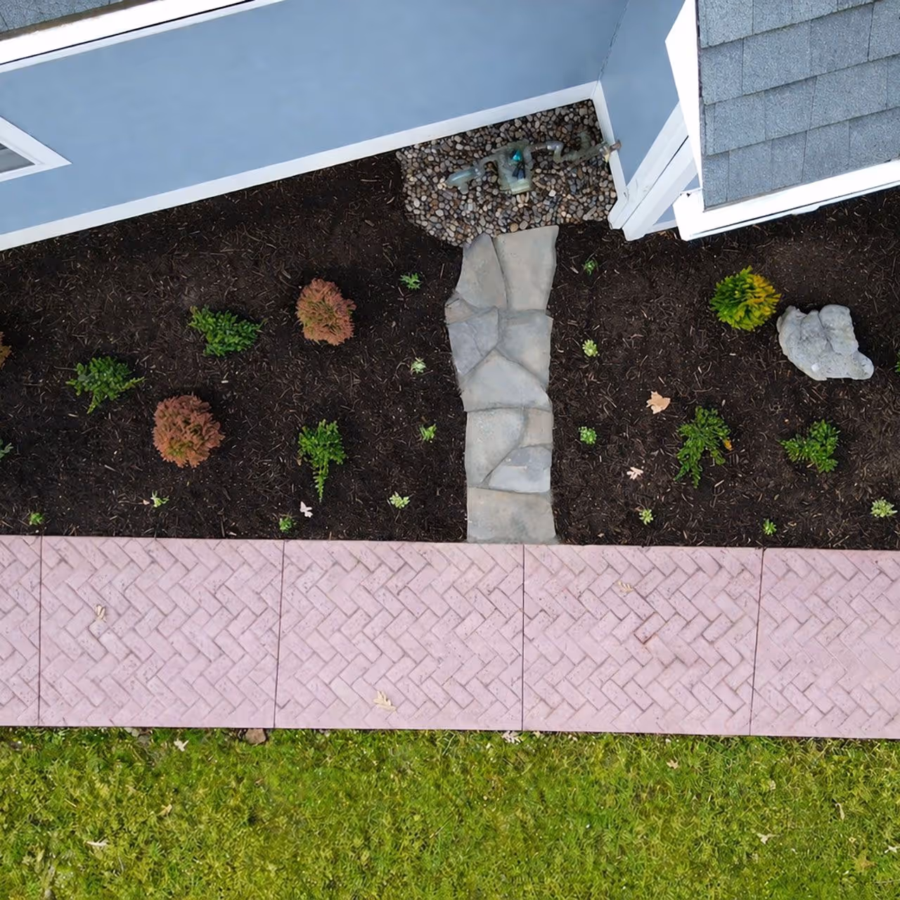 custom landscape design layout for residential property near me