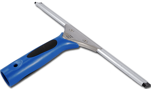 How do professional window washers clean windows?