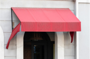 How do you clean mud off awnings?