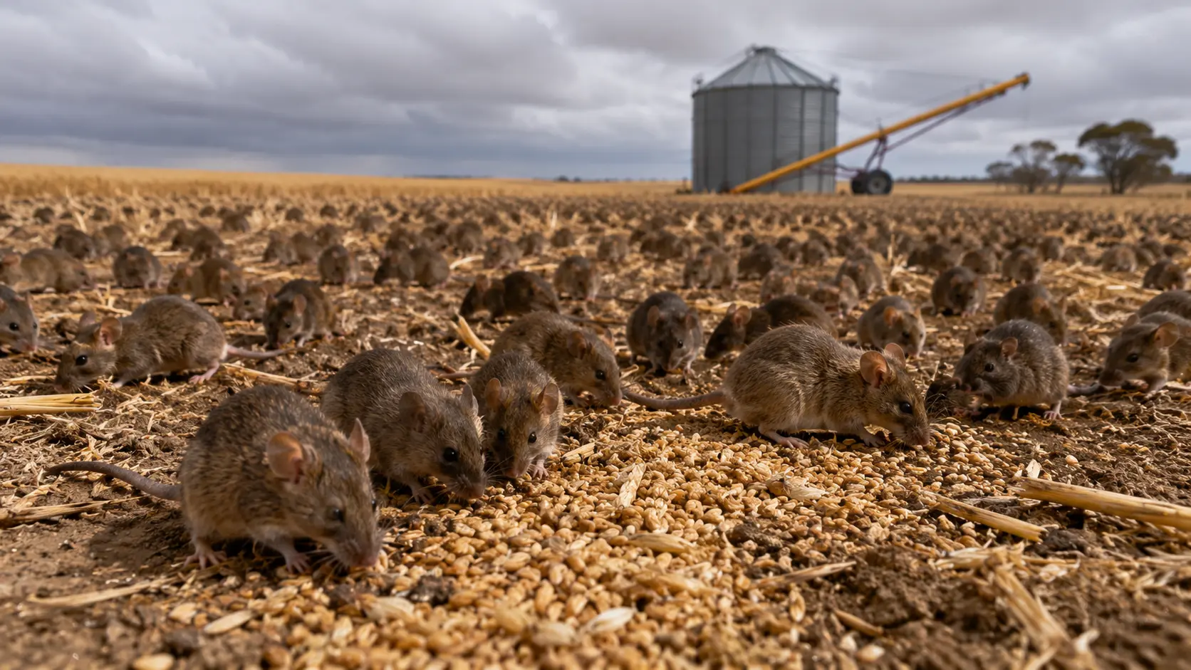 Australia Mouse Plague Threatens Billions in Grain Exports