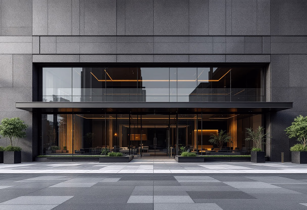 [background image] image of office building (for a courier & delivery service)
