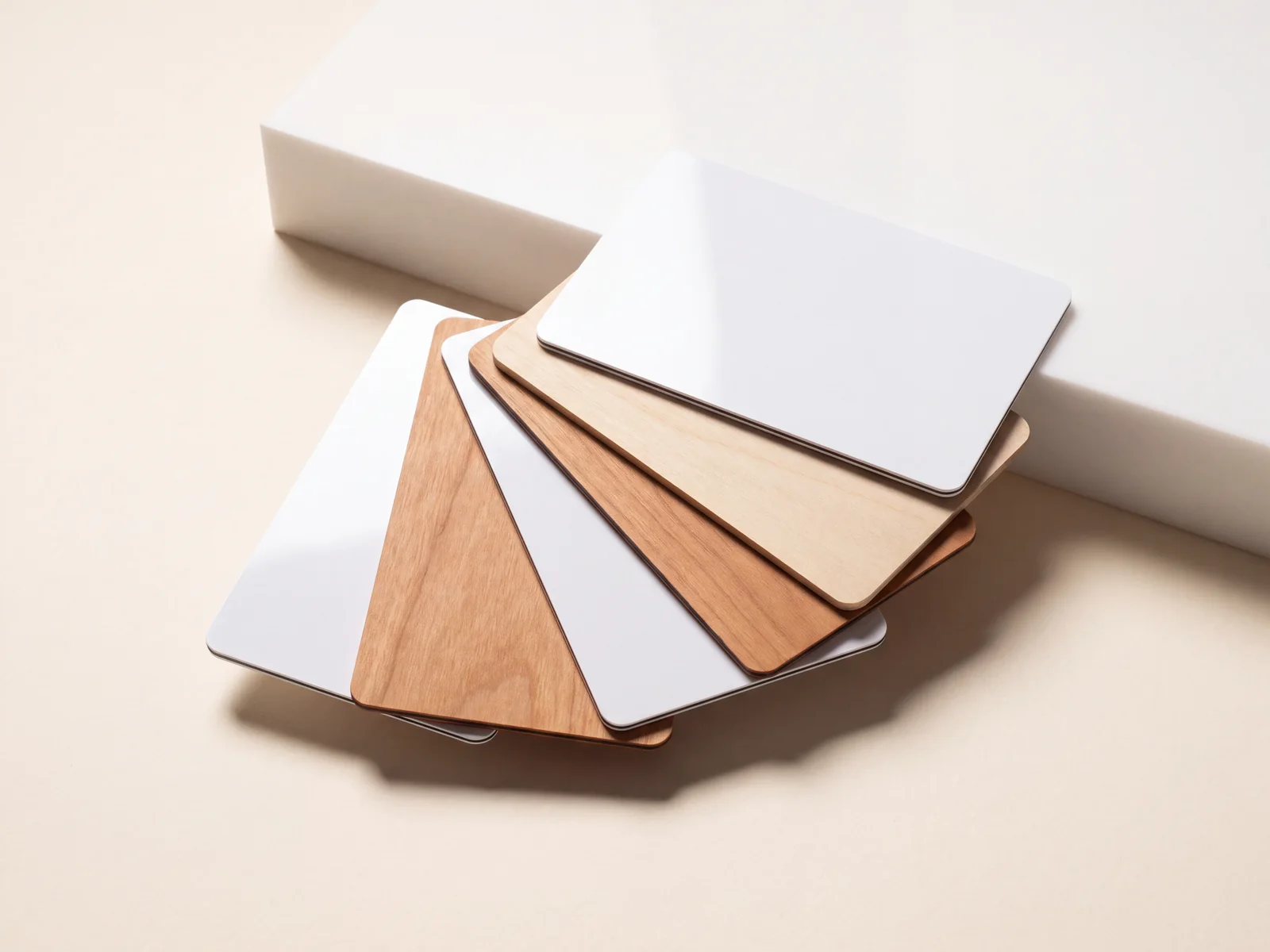 RFID and NFC key cards in PVC and wood