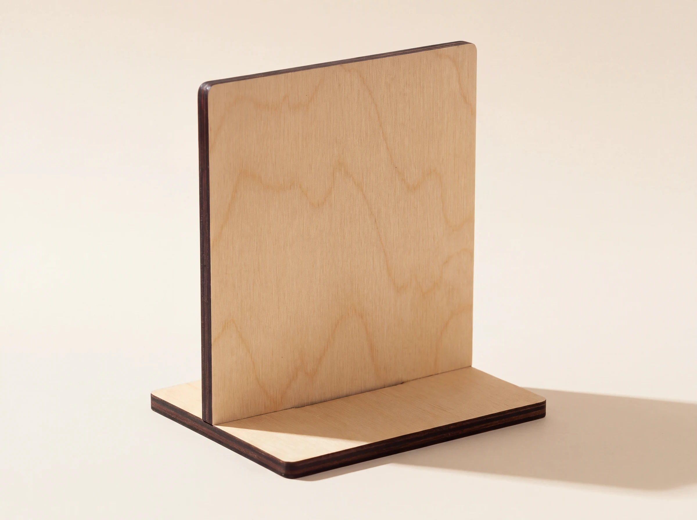 Wooden card display stand
