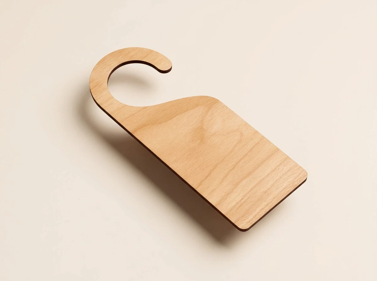 Wooden door hanger