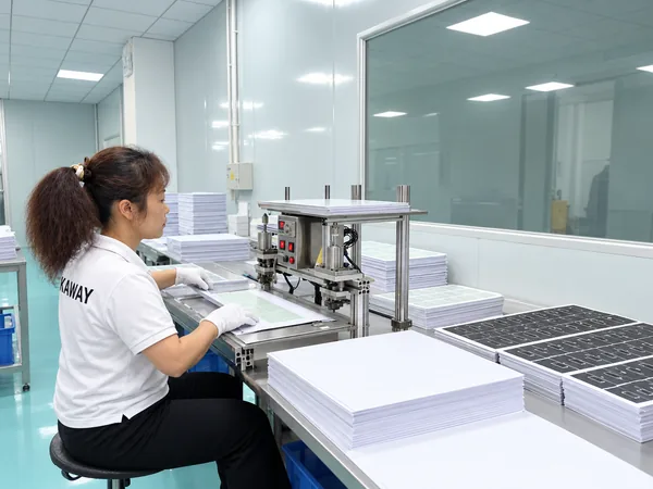 Operator at the card punching station