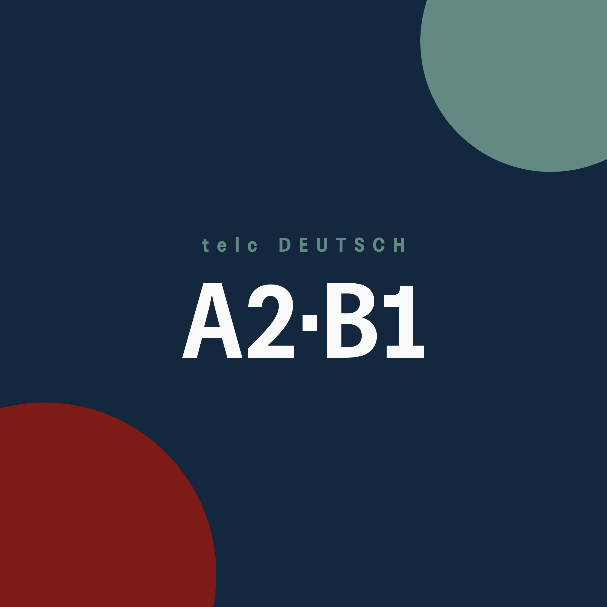 telc German A2·B1 on 12/12/2026