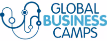 Global Business Camps logo with network nodes and lines symbolizing connectivity.