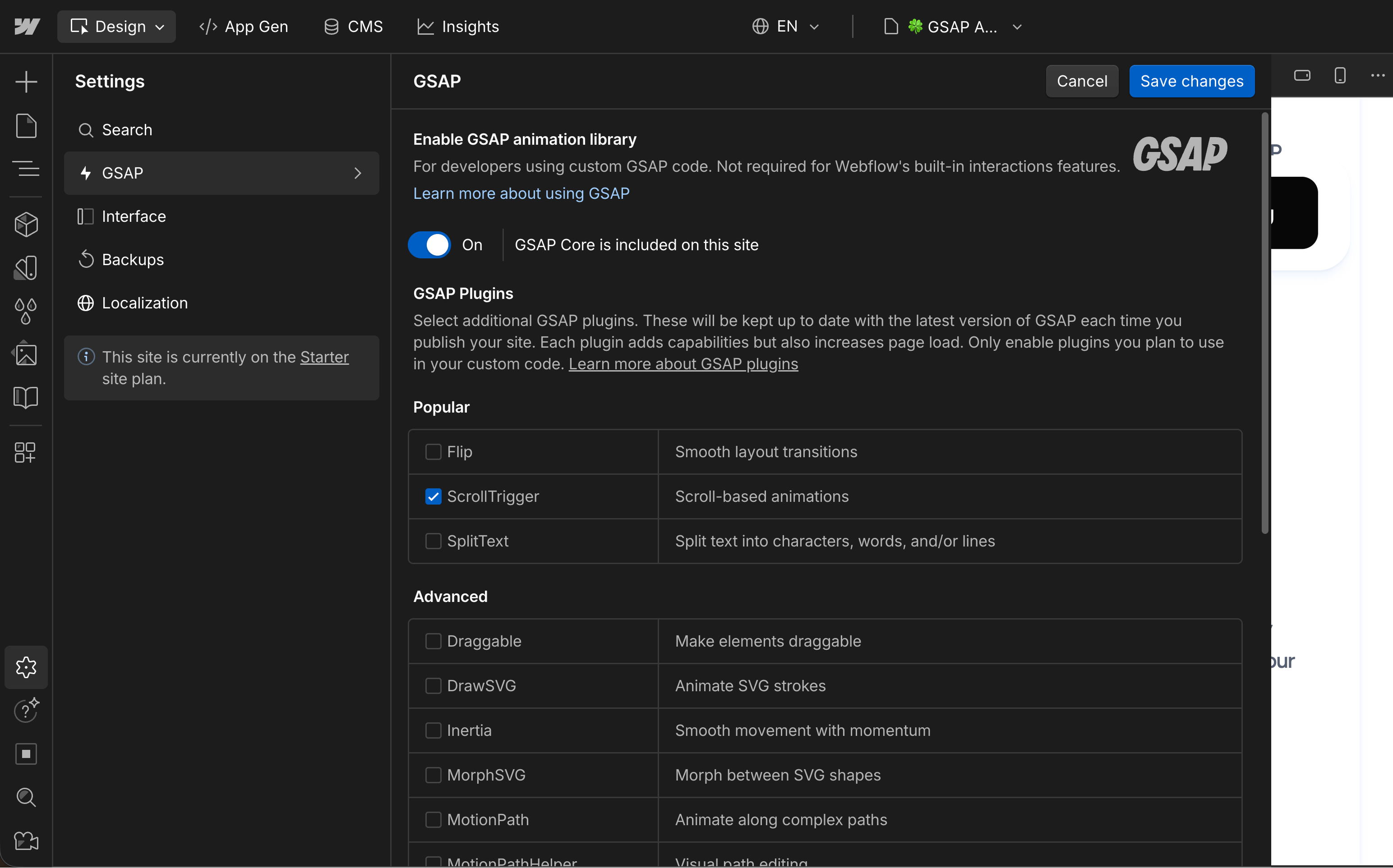 Necessary Plugins - BuilderAI Webflow Template