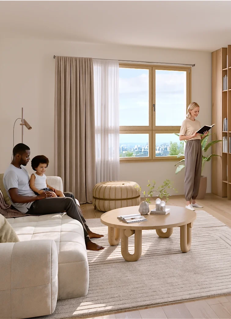 Image extraite d’une animation 3D pour la commercialisation d’un projet immobilier – Hive
