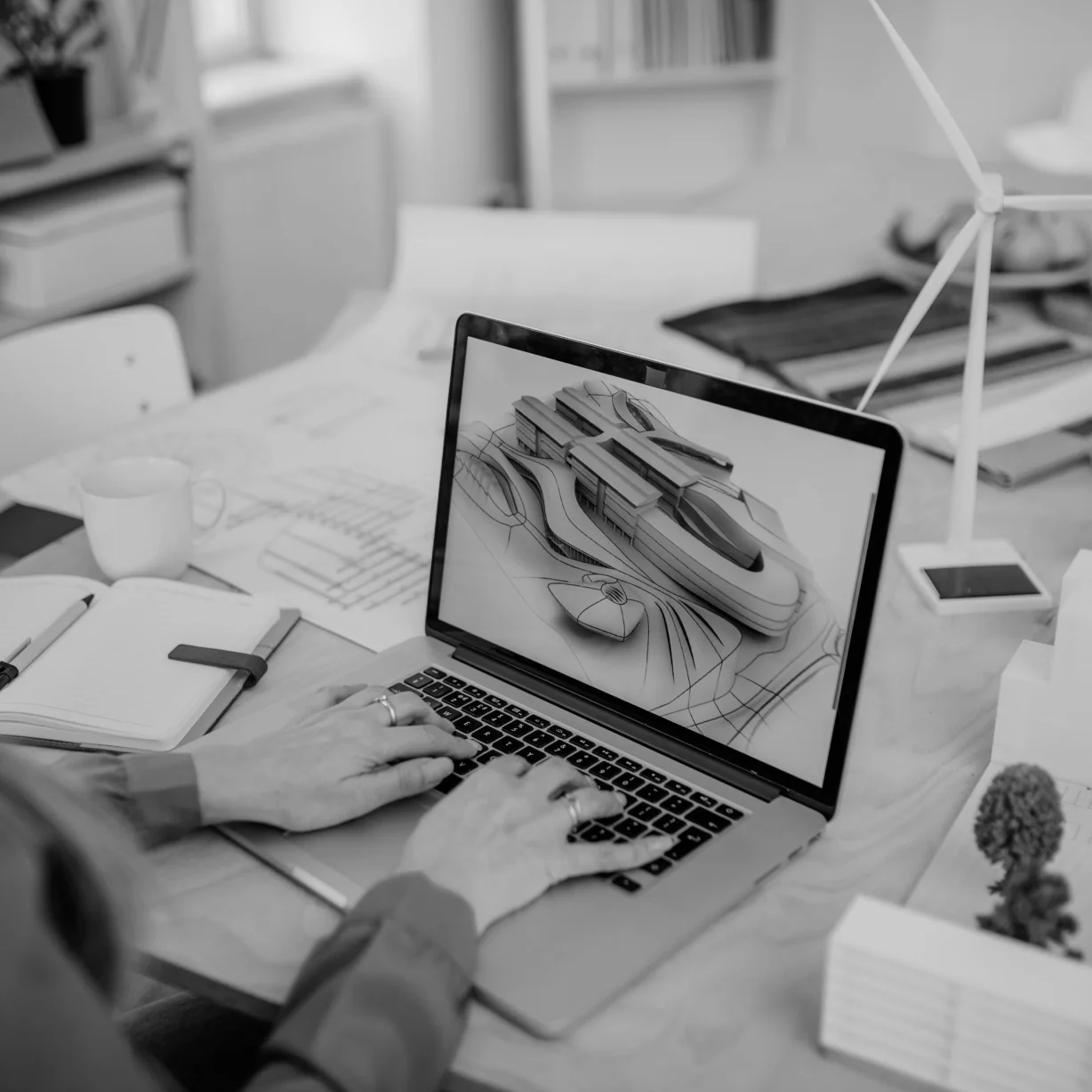 Troisième étape du processus de création de visualisation 3D - Studio Hive