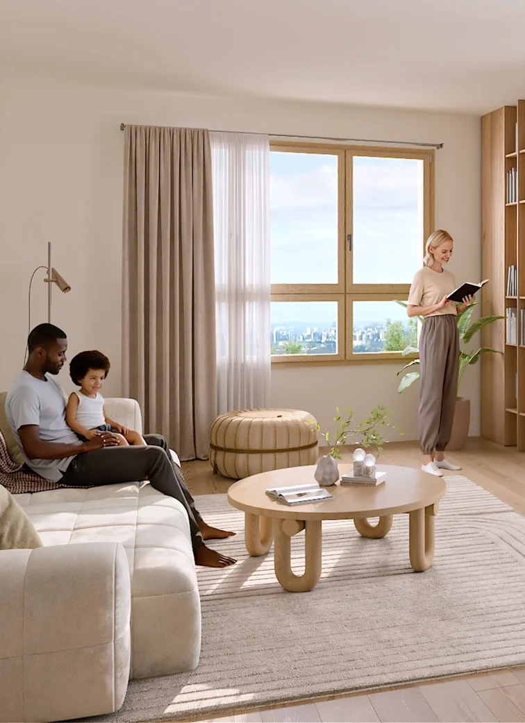 Image extraite d’une animation 3D pour la commercialisation d’un projet immobilier – Hive