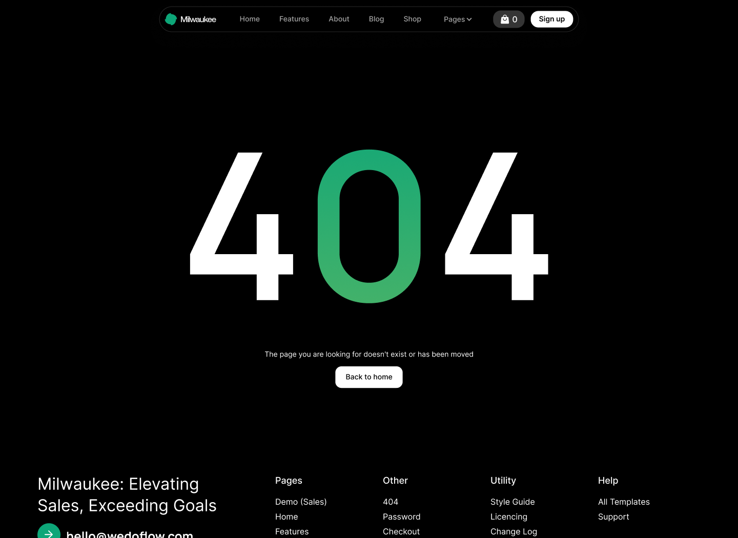 Saas Webflow Template - Milwaukee - Designed by Azwedo.com and Wedoflow.com