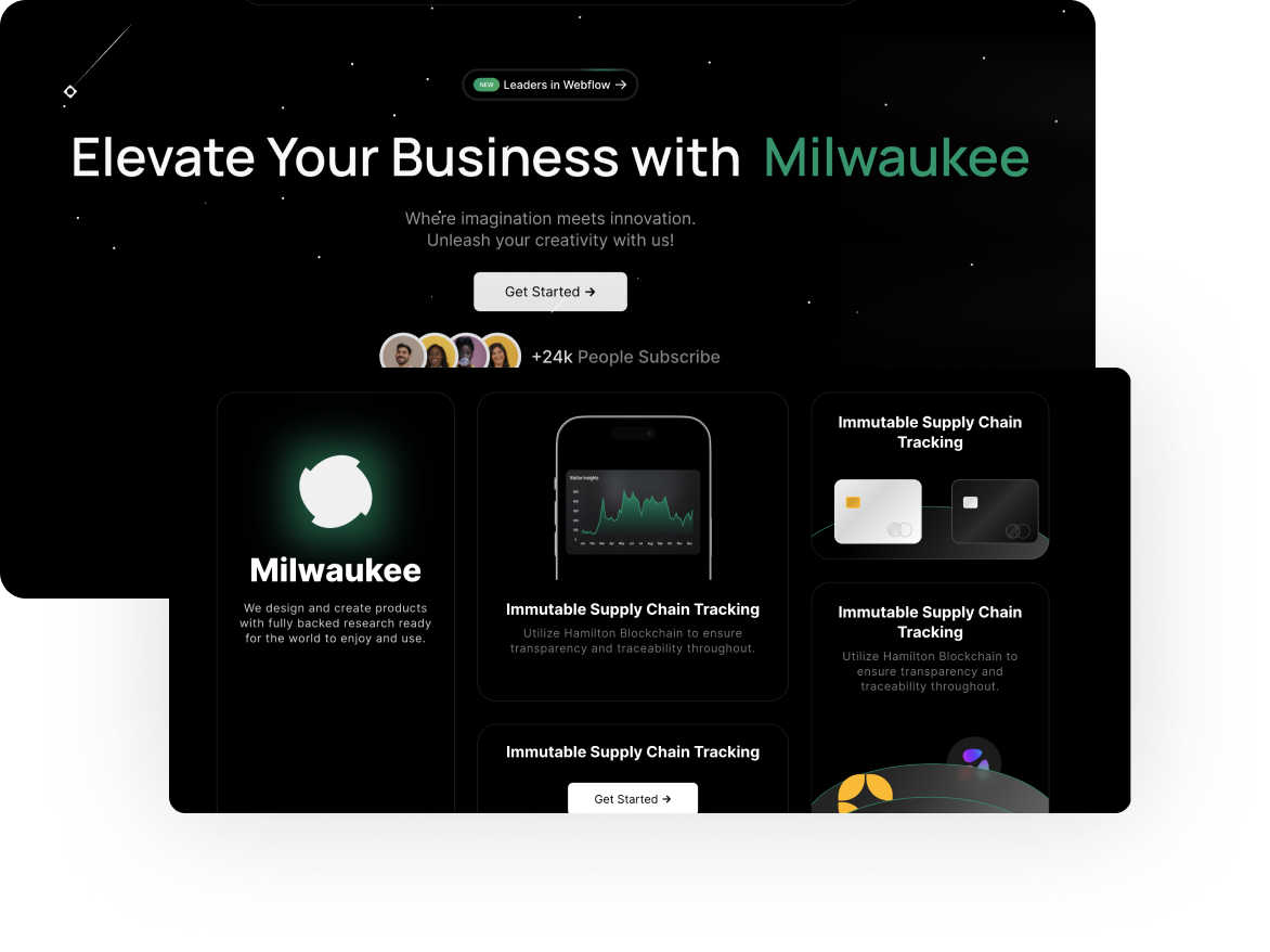 Saas Webflow Template - Milwaukee - Designed by Azwedo.com and Wedoflow.com