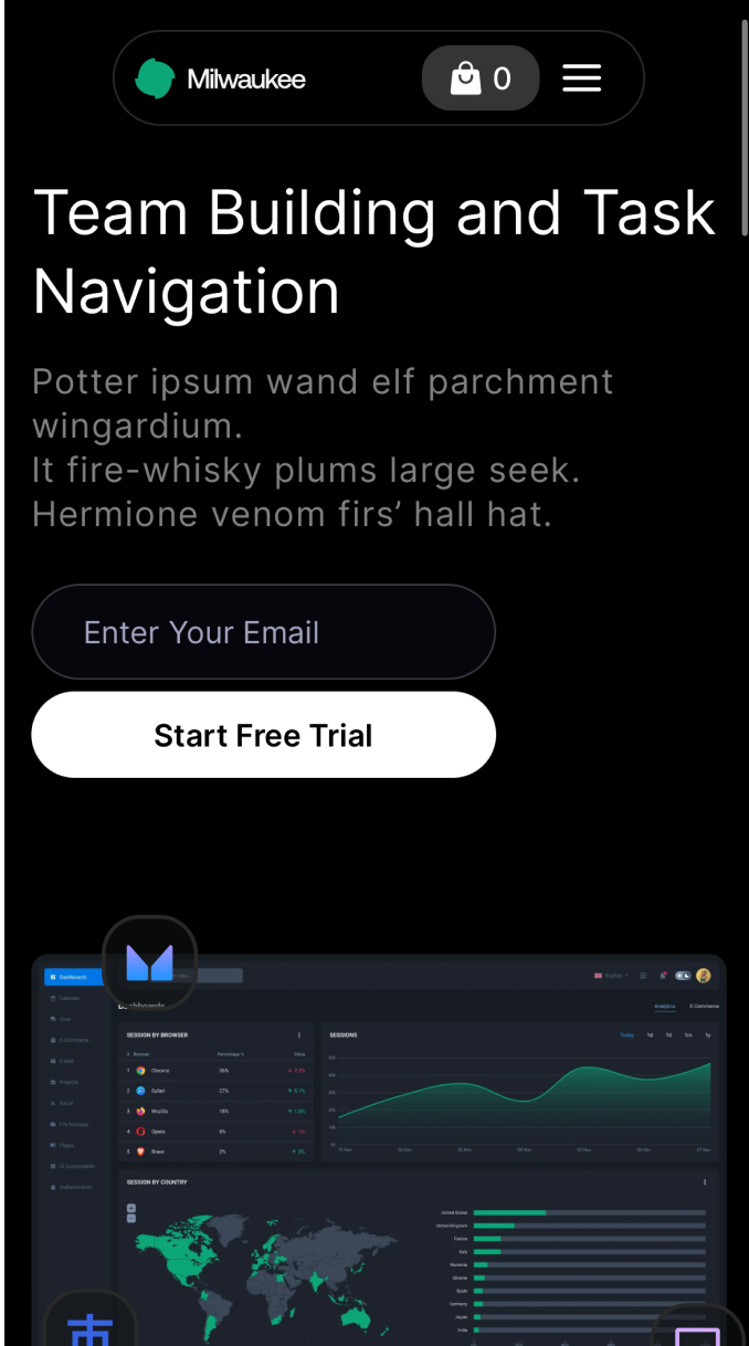 Saas Webflow Template - Milwaukee - Designed by Azwedo.com and Wedoflow.com