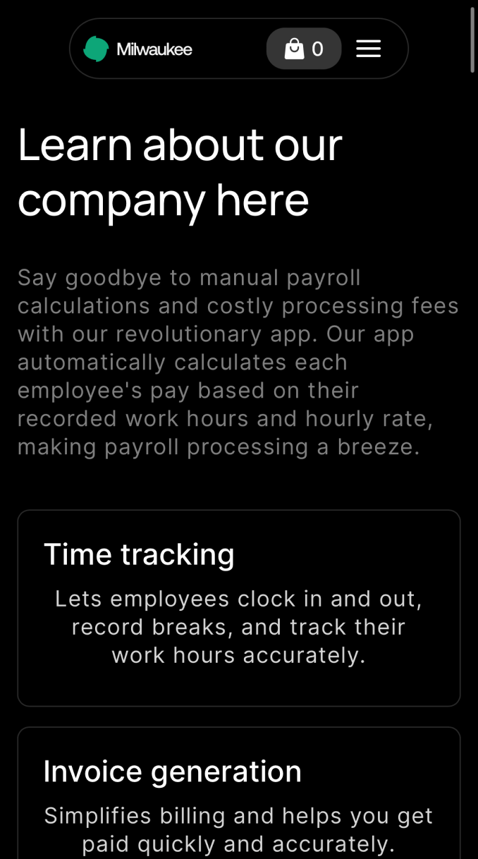 Saas Webflow Template - Milwaukee - Designed by Azwedo.com and Wedoflow.com