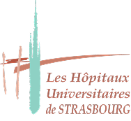 Logo of Les Hôpitaux Universitaires de Strasbourg.