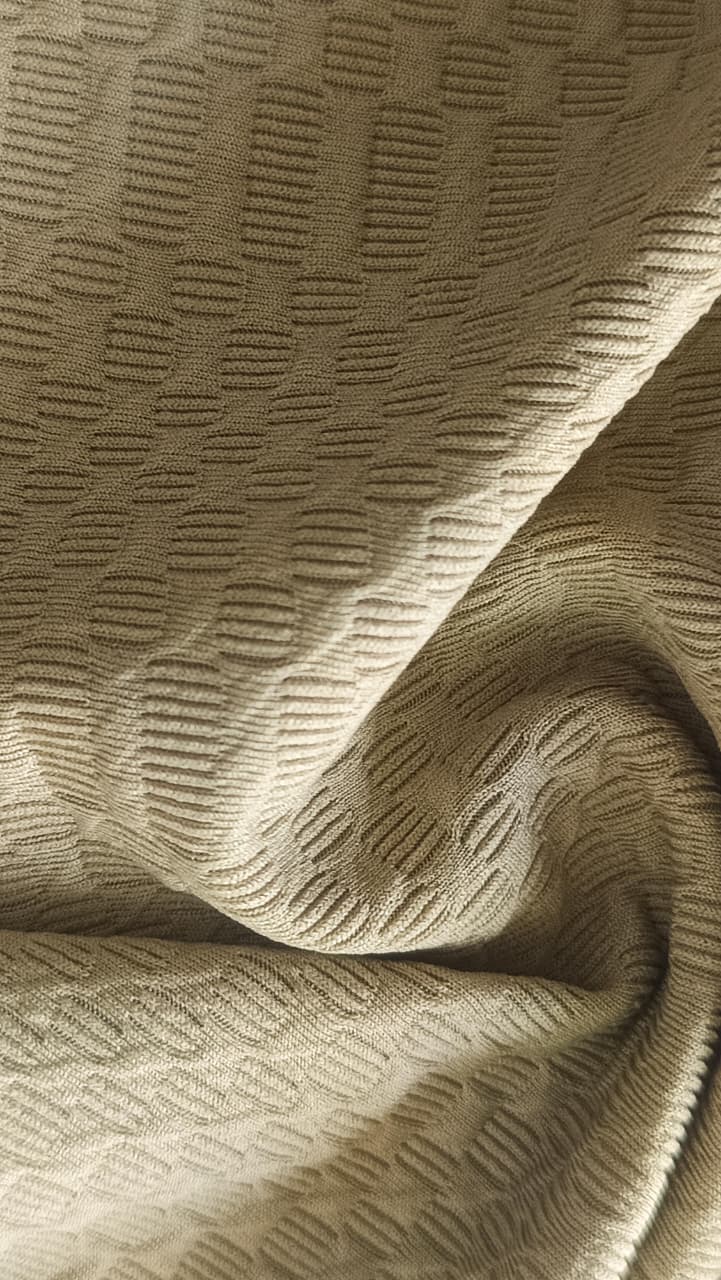 Close-up of soft, wrinkled pink cotton fabric displaying fine weave texture.