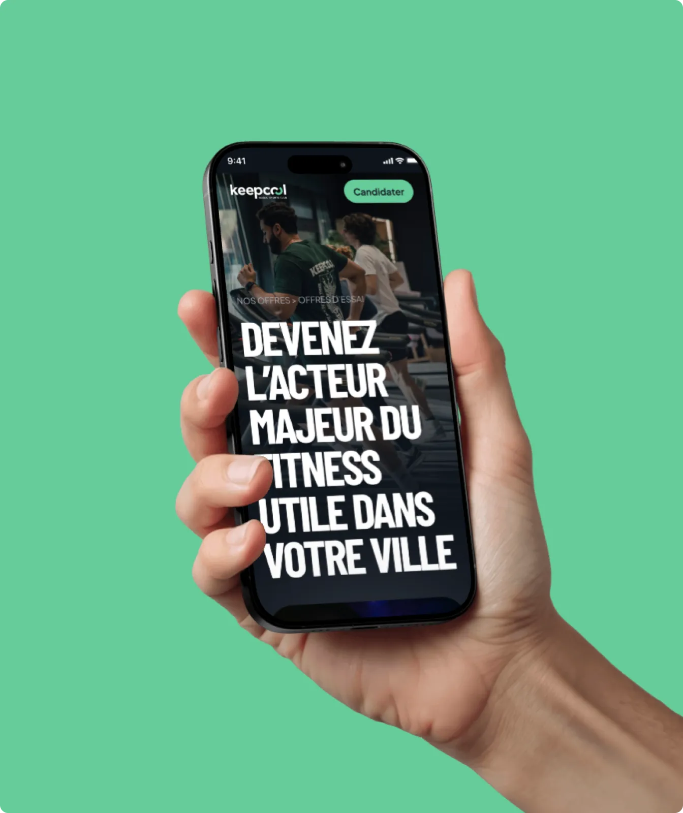 Capture d'écran du site Keepcool