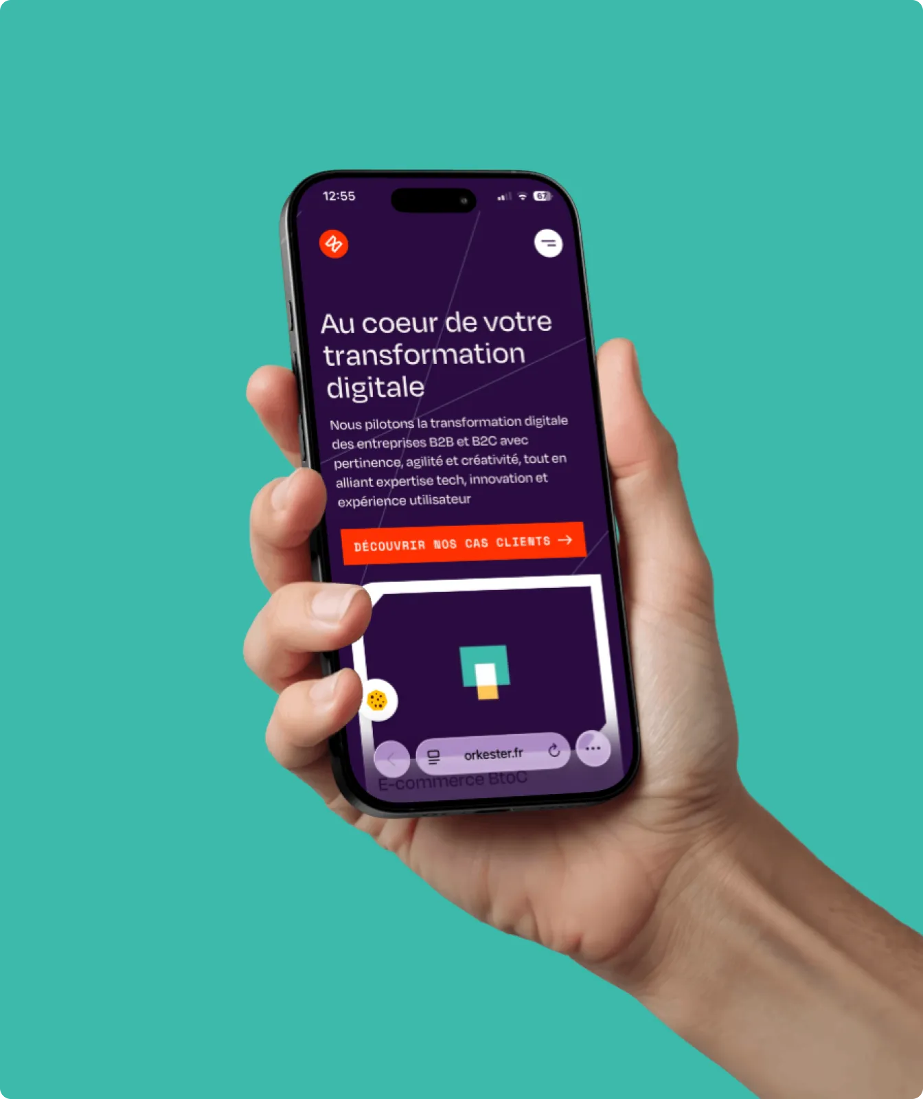 Capture d'écran du site Orkester