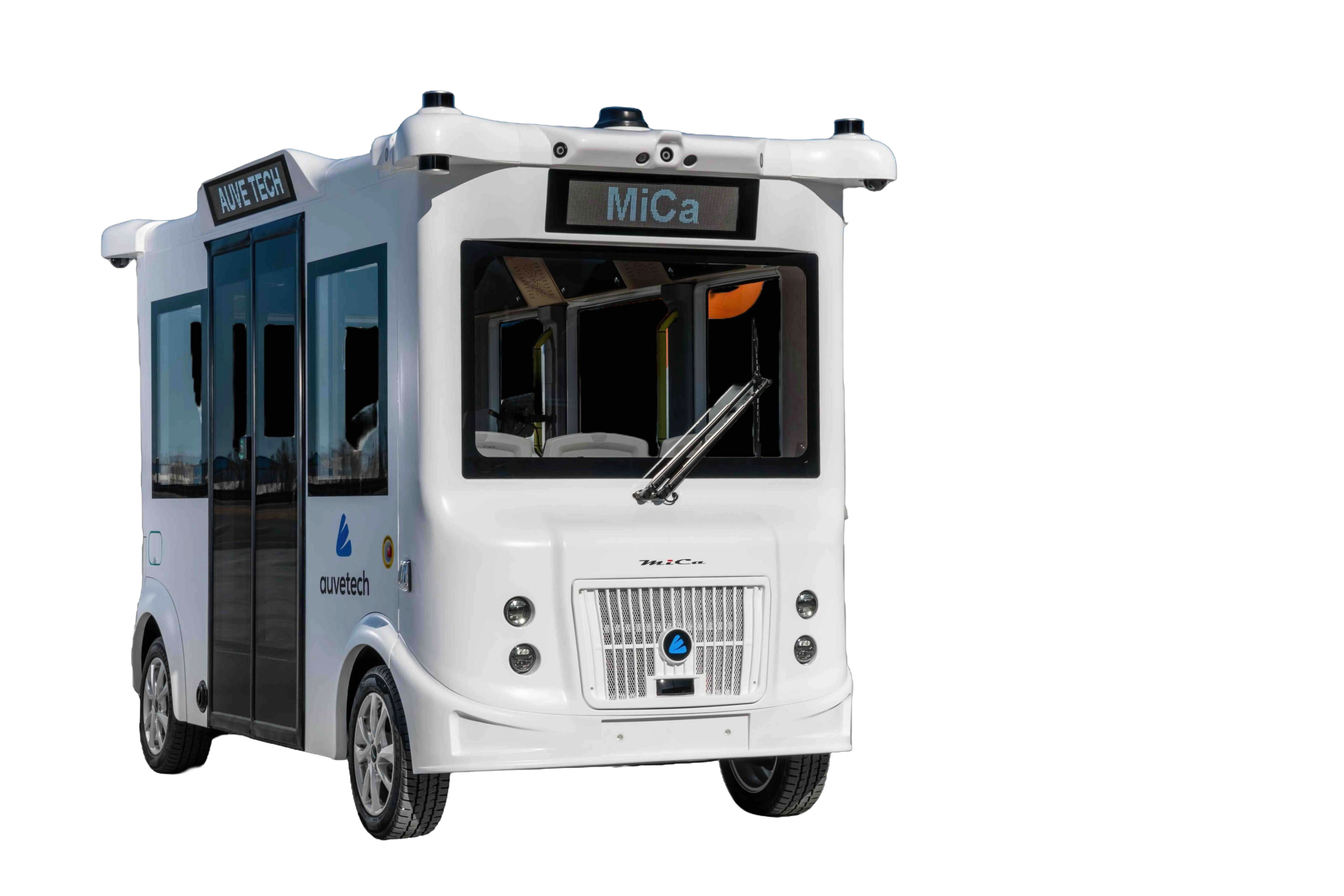 MiCa is a purpose built autonomous shuttle operating on pre defined routes