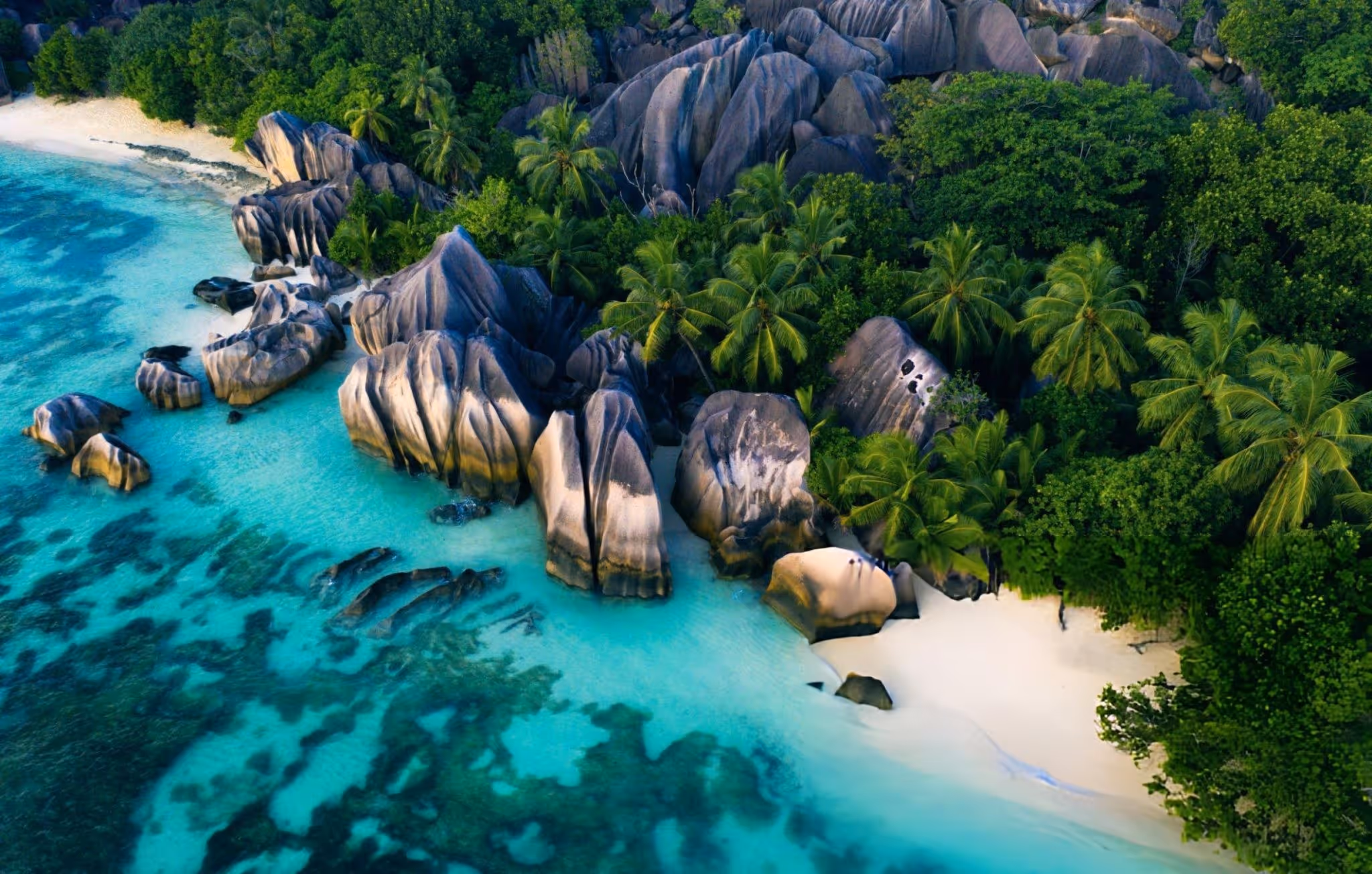 beach of Anse d'Argent in La Digue, Seychelles