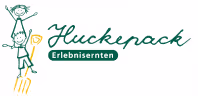 Logo mit dem Schriftzug „Huckepack Erlebnisrentner“ und einer gezeichneten Familie aus drei Personen.