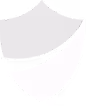 Weißes Schildsymbol mit gekrümmter Linie auf transparentem Hintergrund.