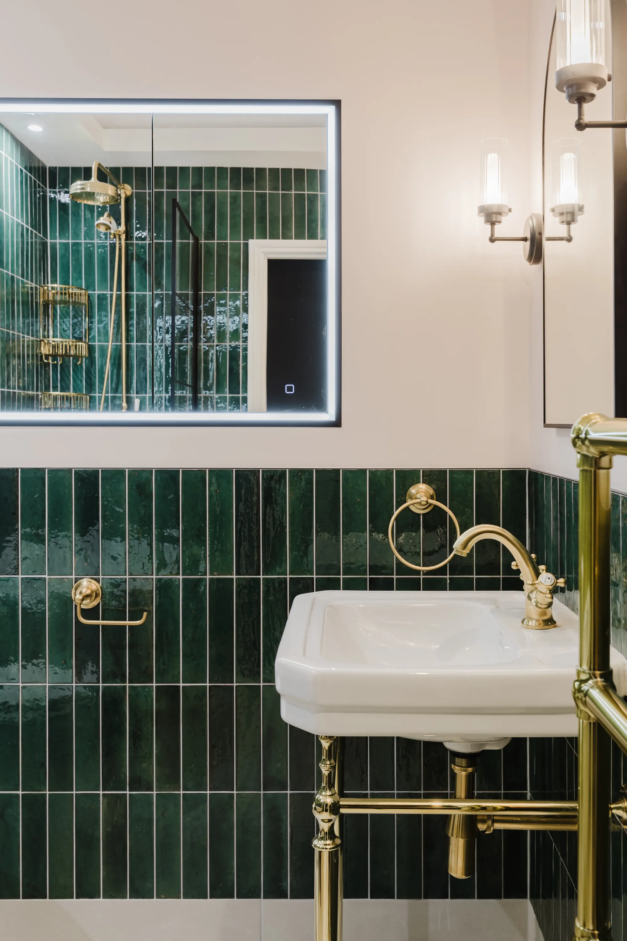 Emerald & Brass Bathroom | Norwood - main photo