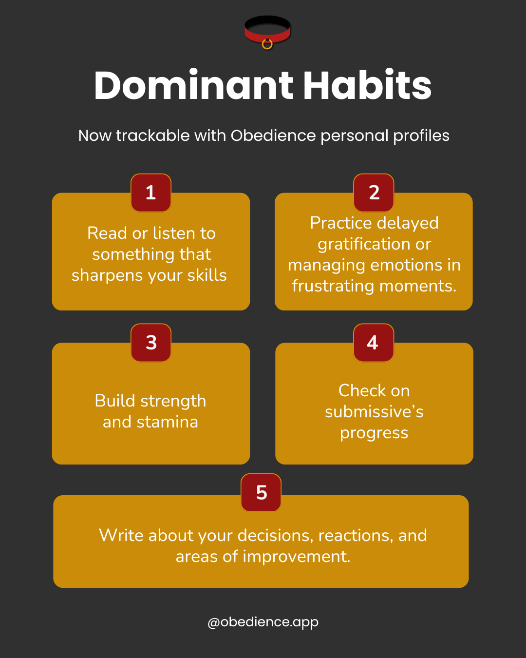 Habits for Dominants