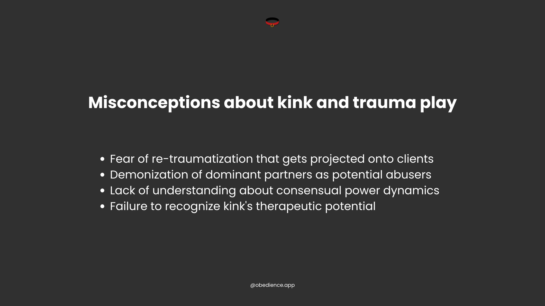 misconceptions about kink and trauma play