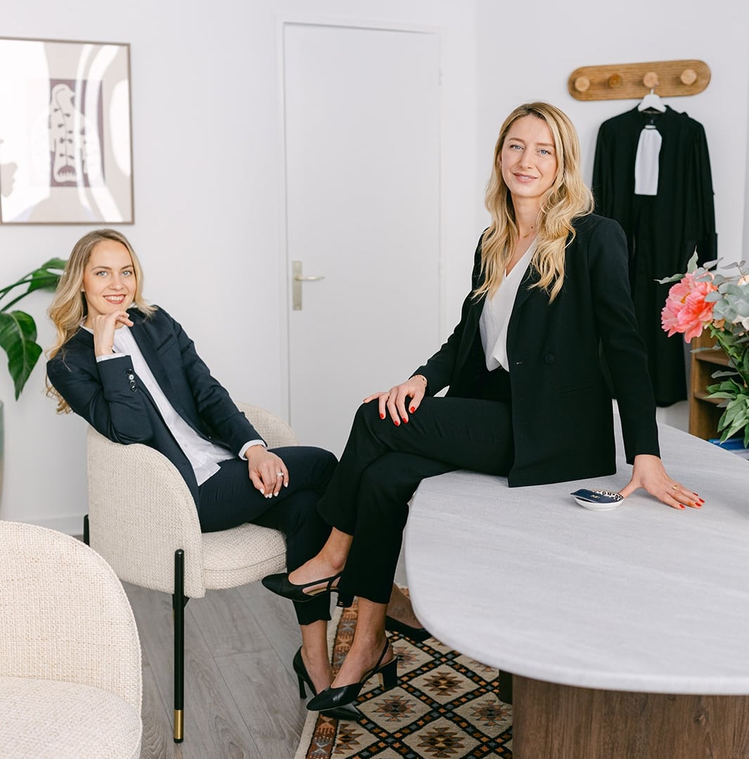 Two Nimbus Library founders in a minimalist office, showcasing the professional and versatile use of the library.