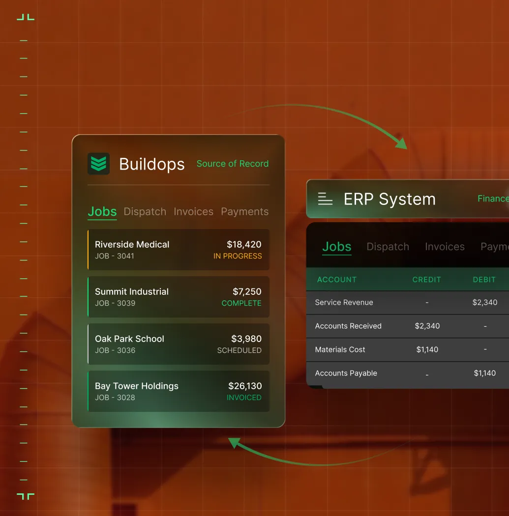ERP accounting screenshot