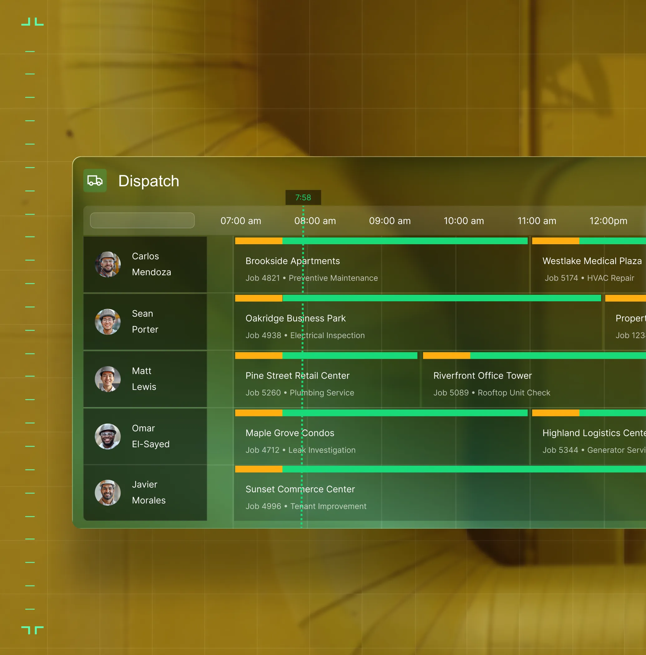 Schedule dispatch hero screenshot