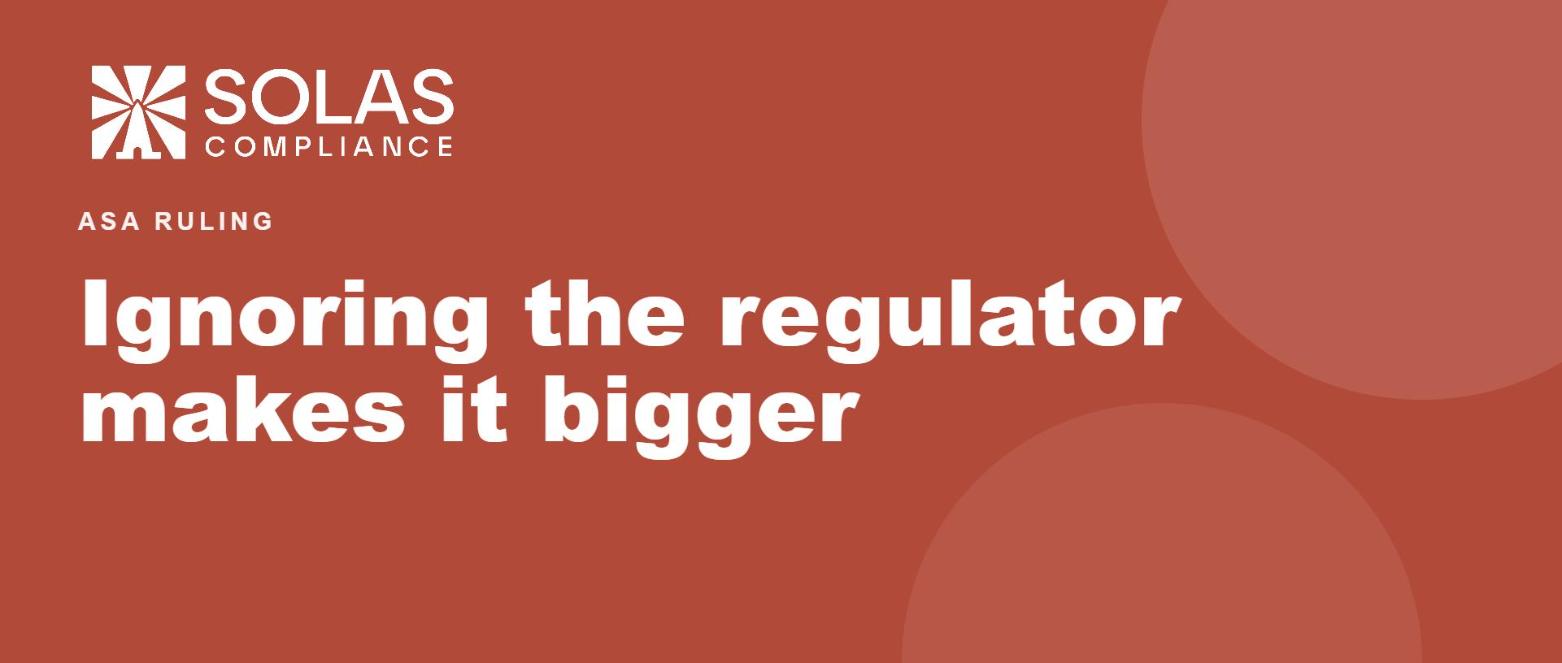 Ignoring the regulator makes it bigger