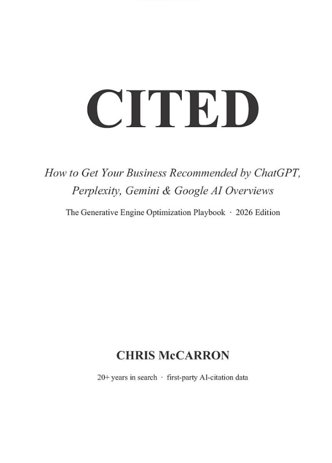 CITED book inner title page