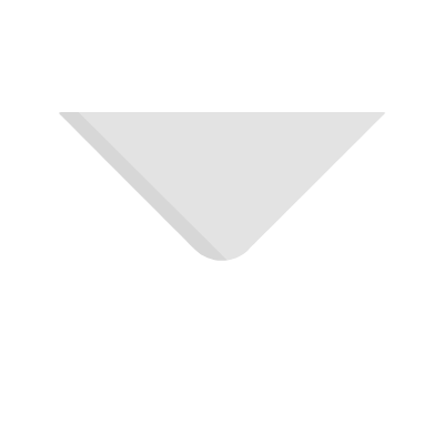 Weiß/graues Icon eines Briefumschlags.