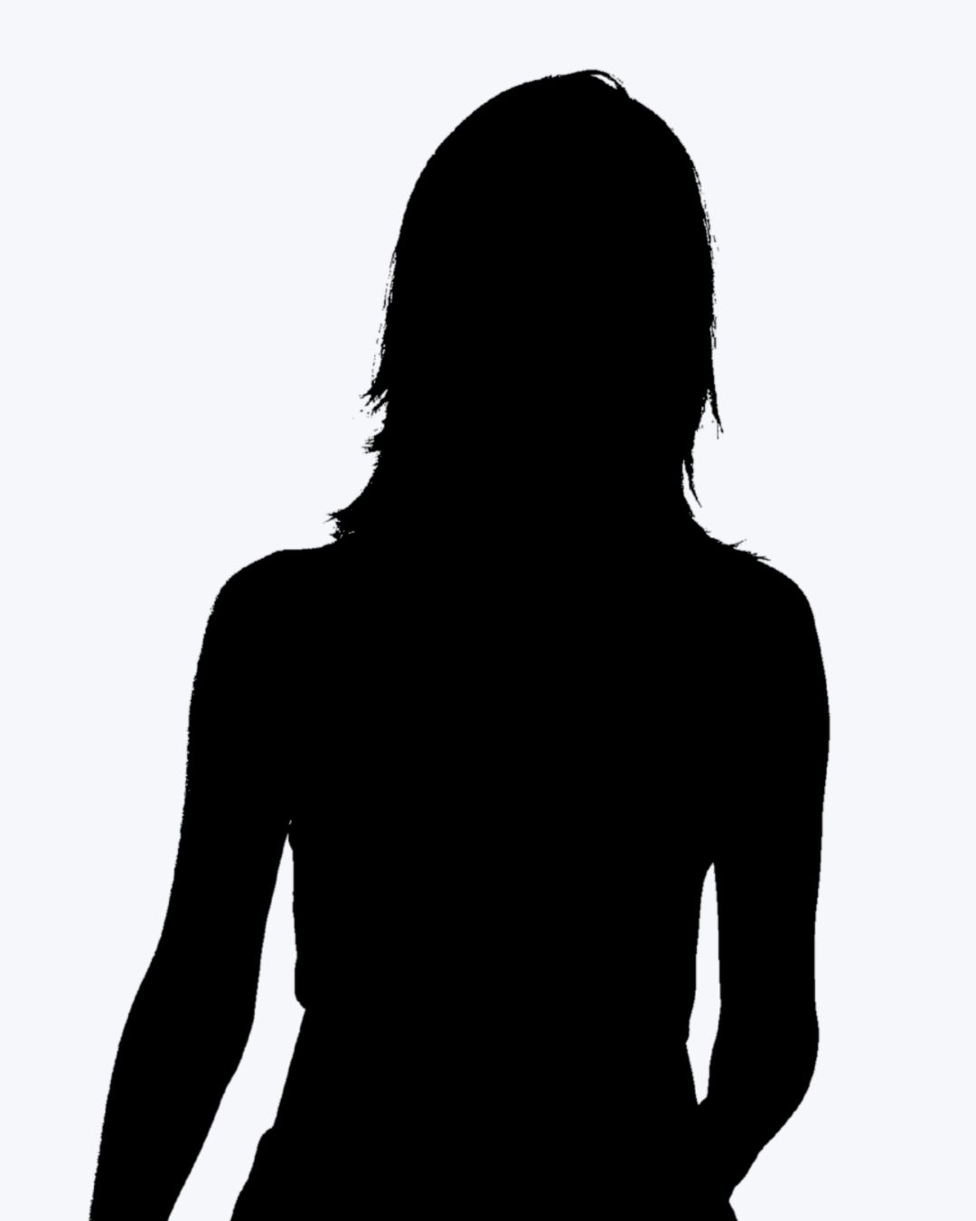 Abbildung einer weißem Frauensilhouette.