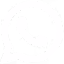 WhatsApp messaging app icon in white on a black rounded square background.