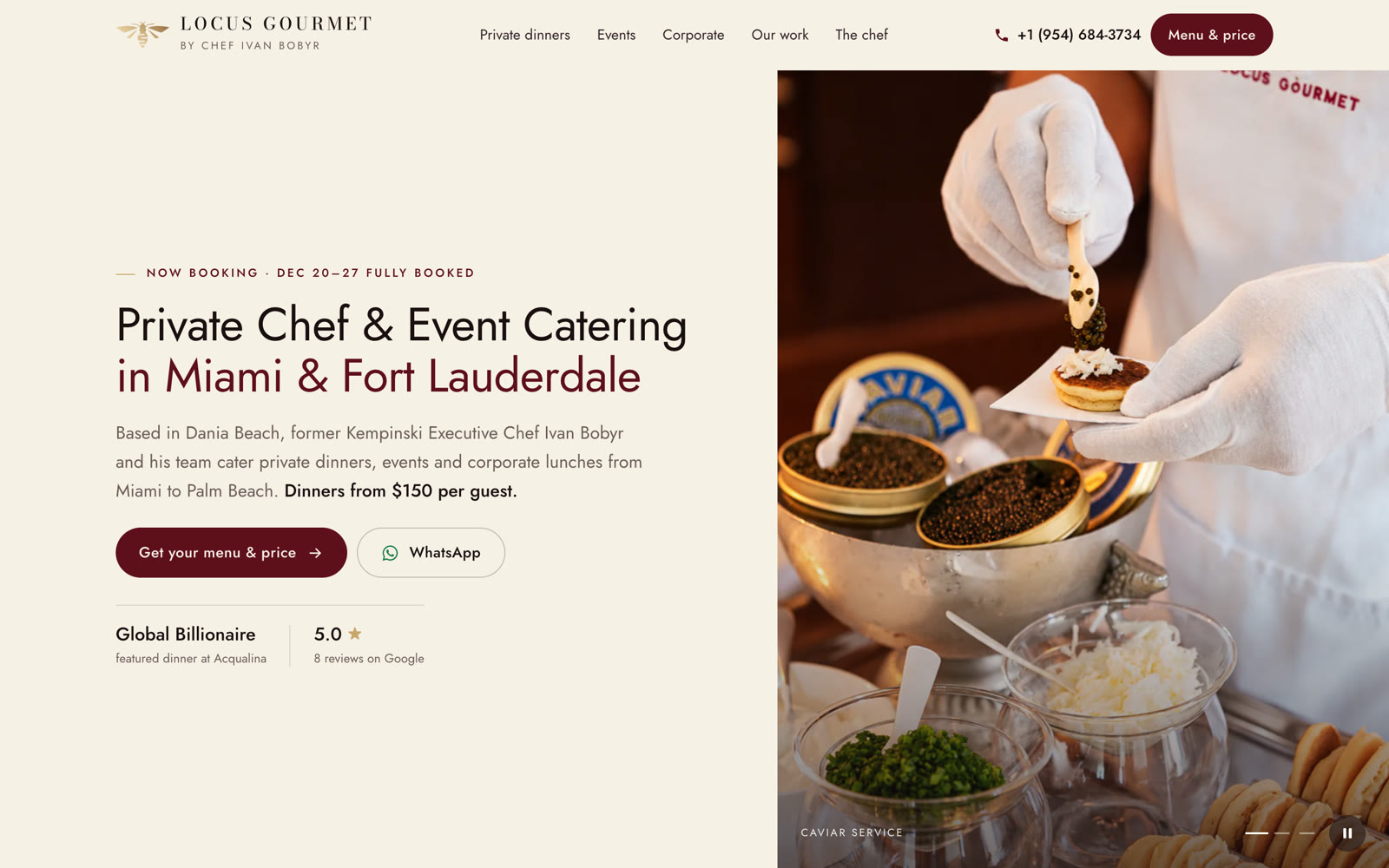 New Locus Gourmet website by Markito