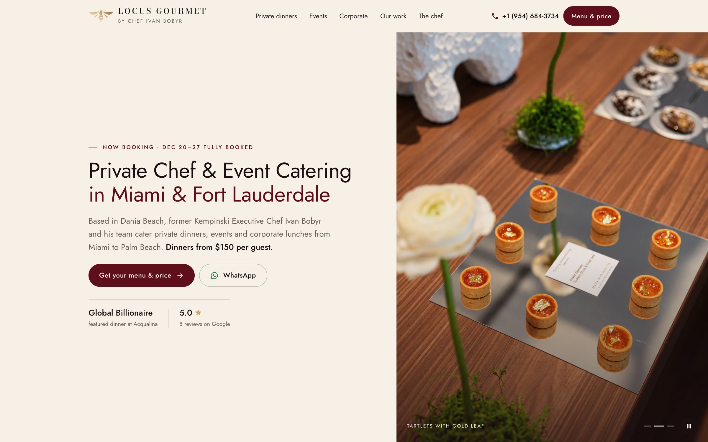 Locus Gourmet's new home page by Markito