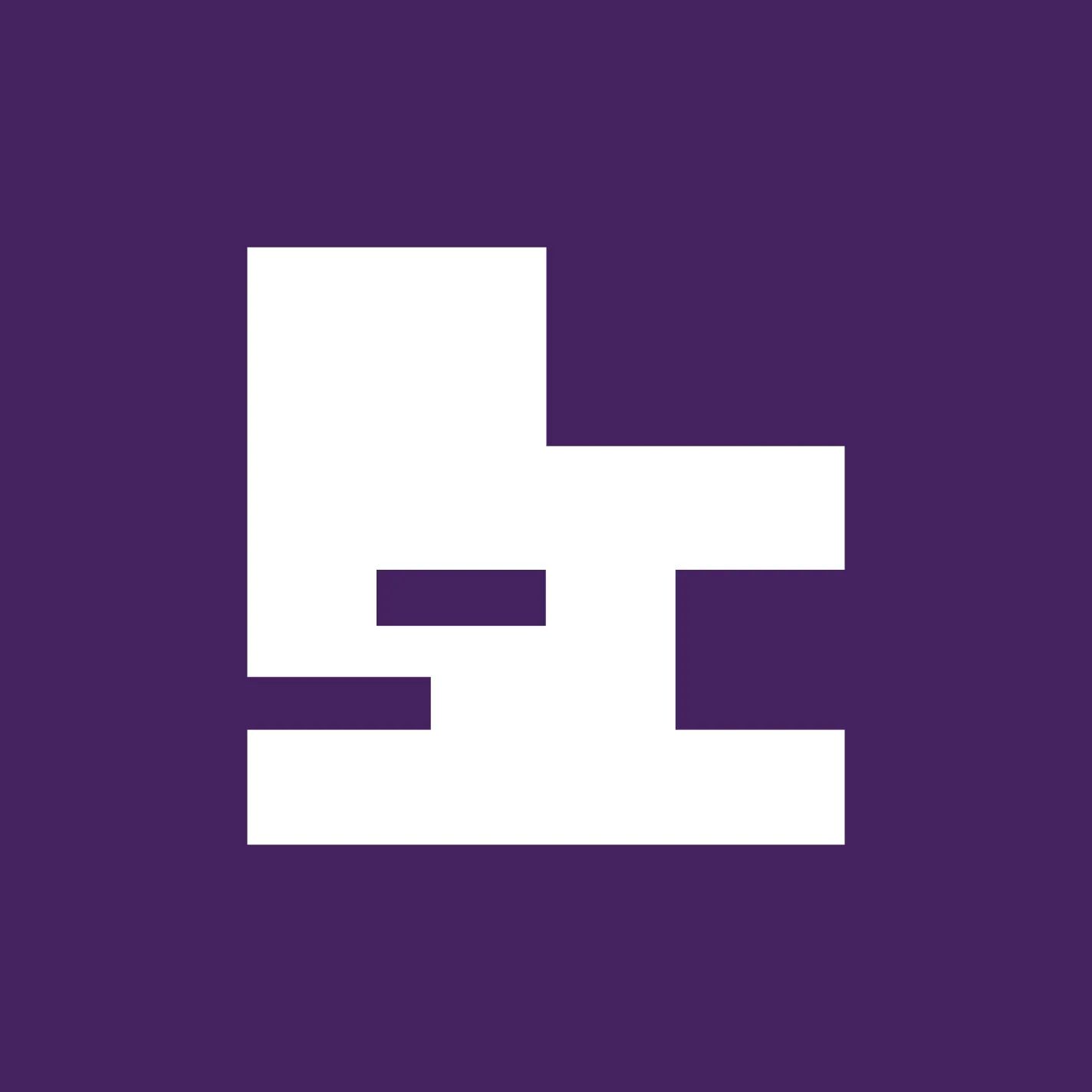 Secret City's monogram white logo on a purple background.