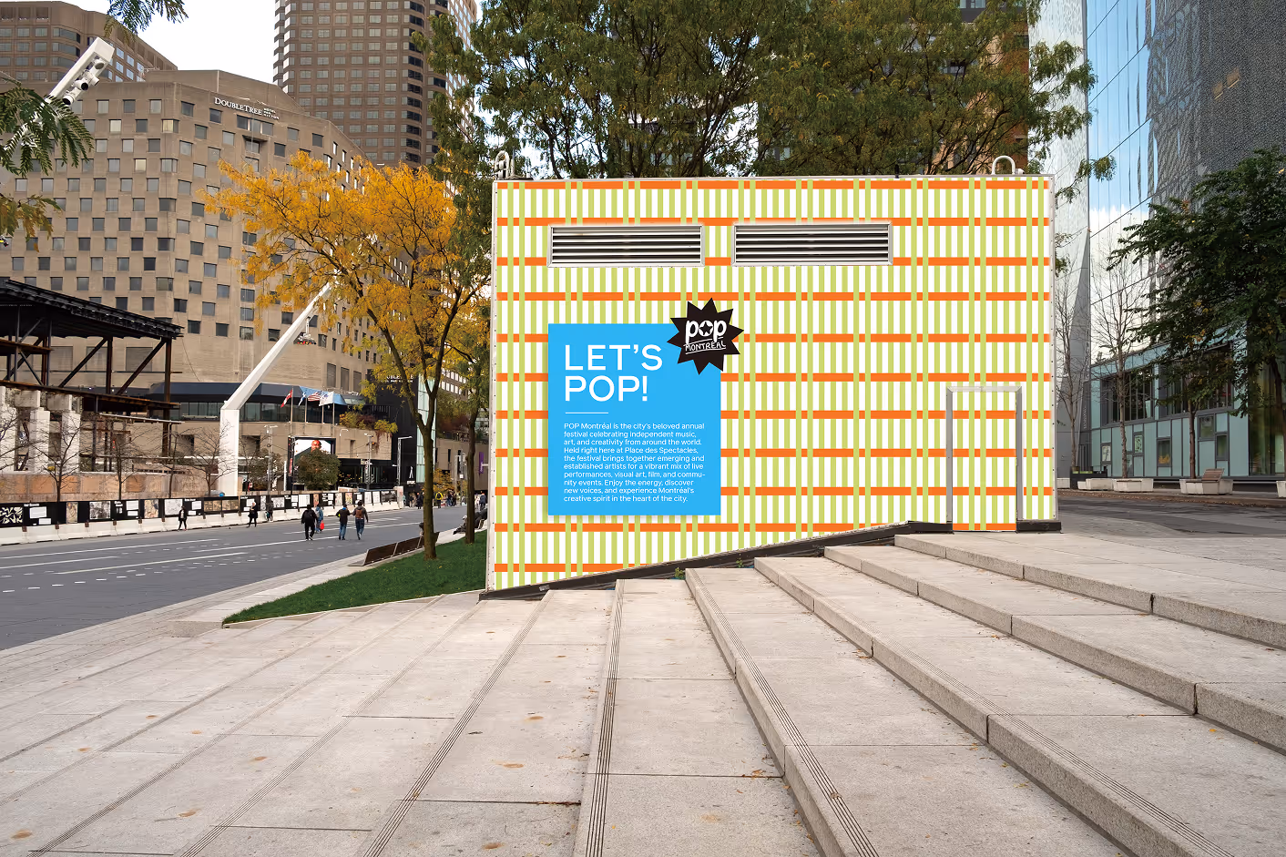 Informational signage mockup.
