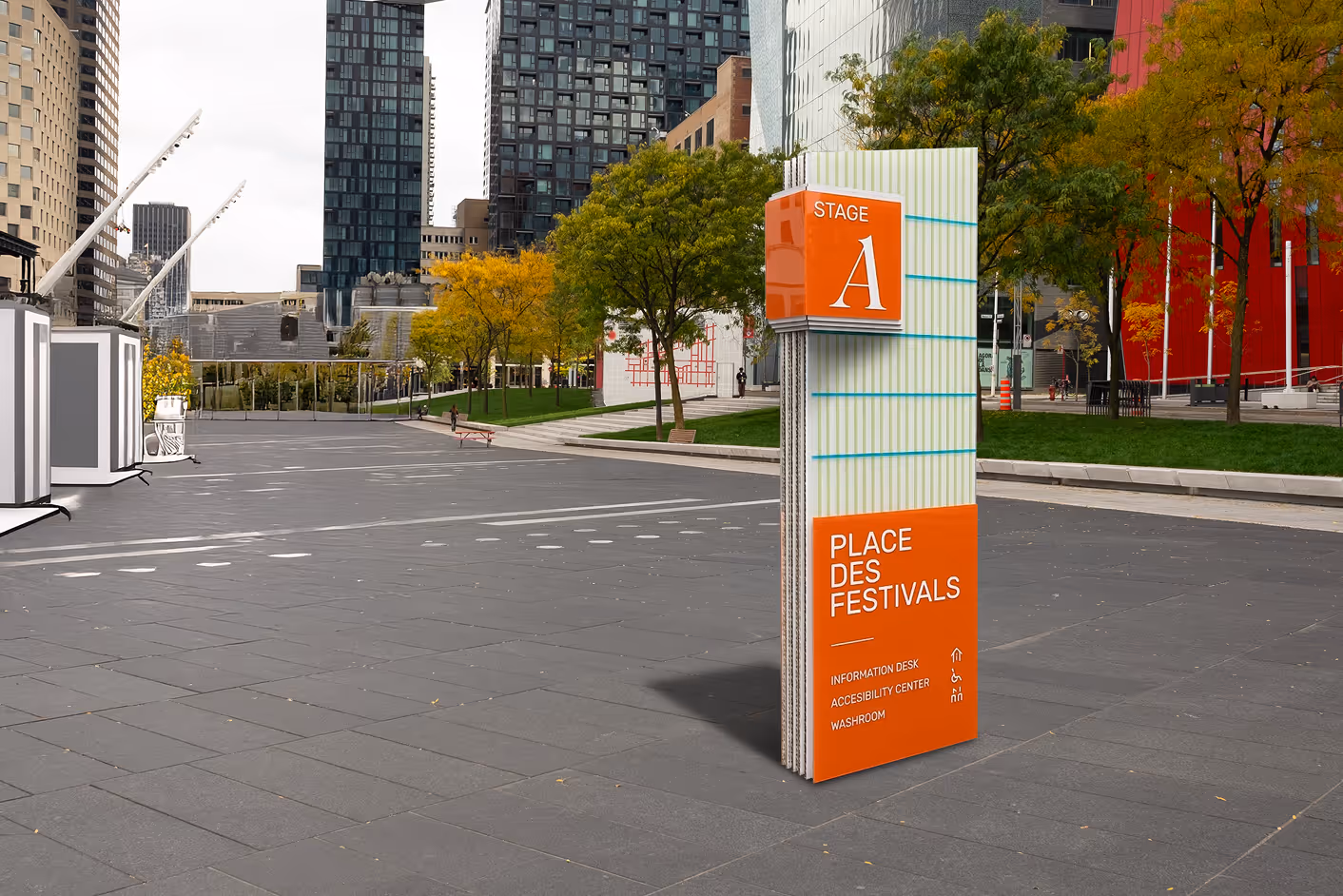 Destination signage mockup.