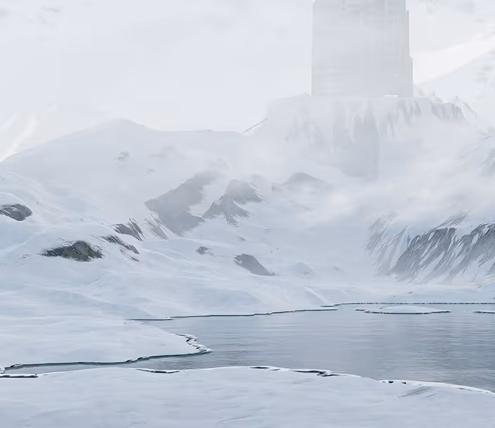 A landscape of the sea.