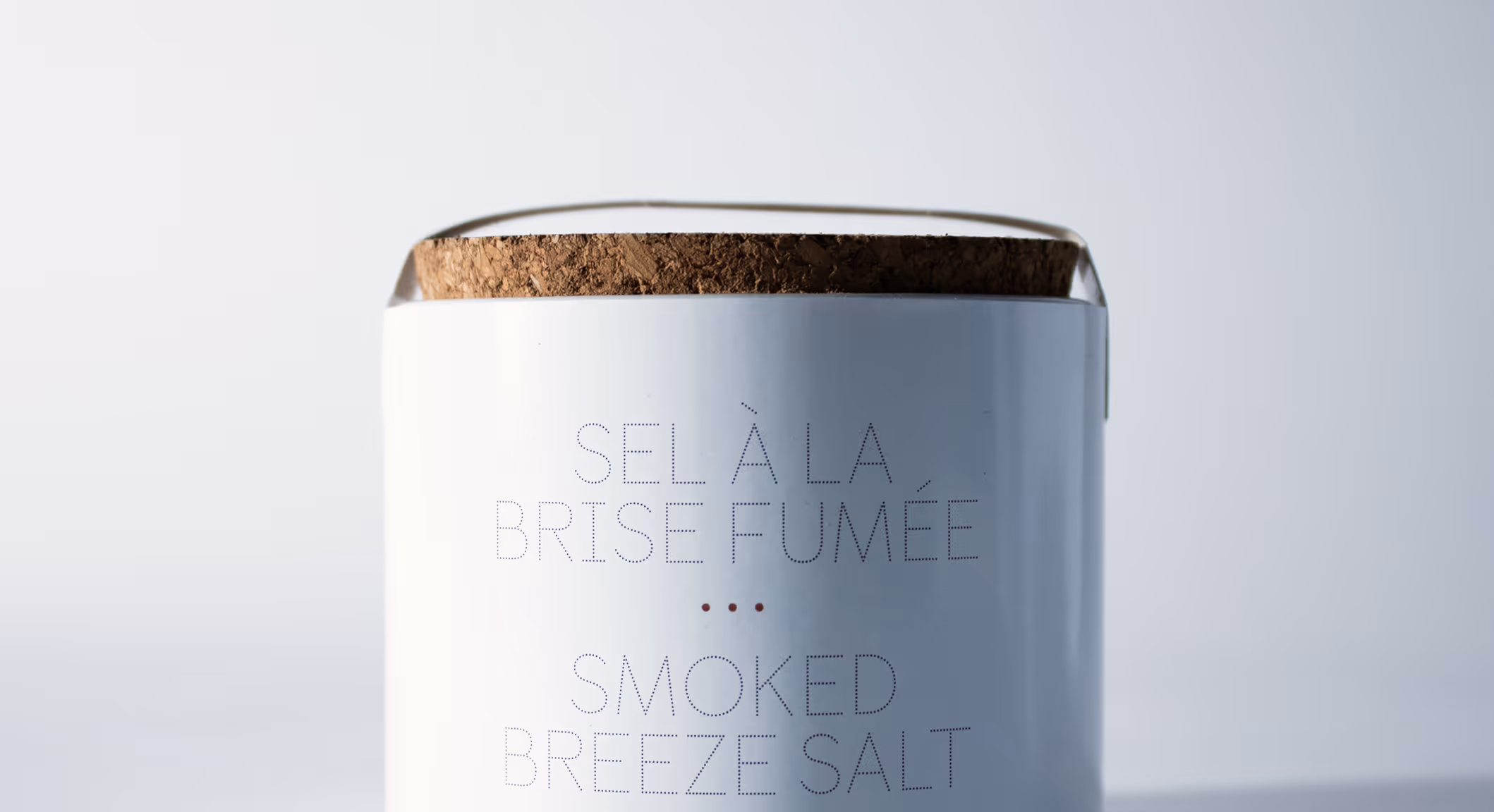 A sea salt packaging jar.