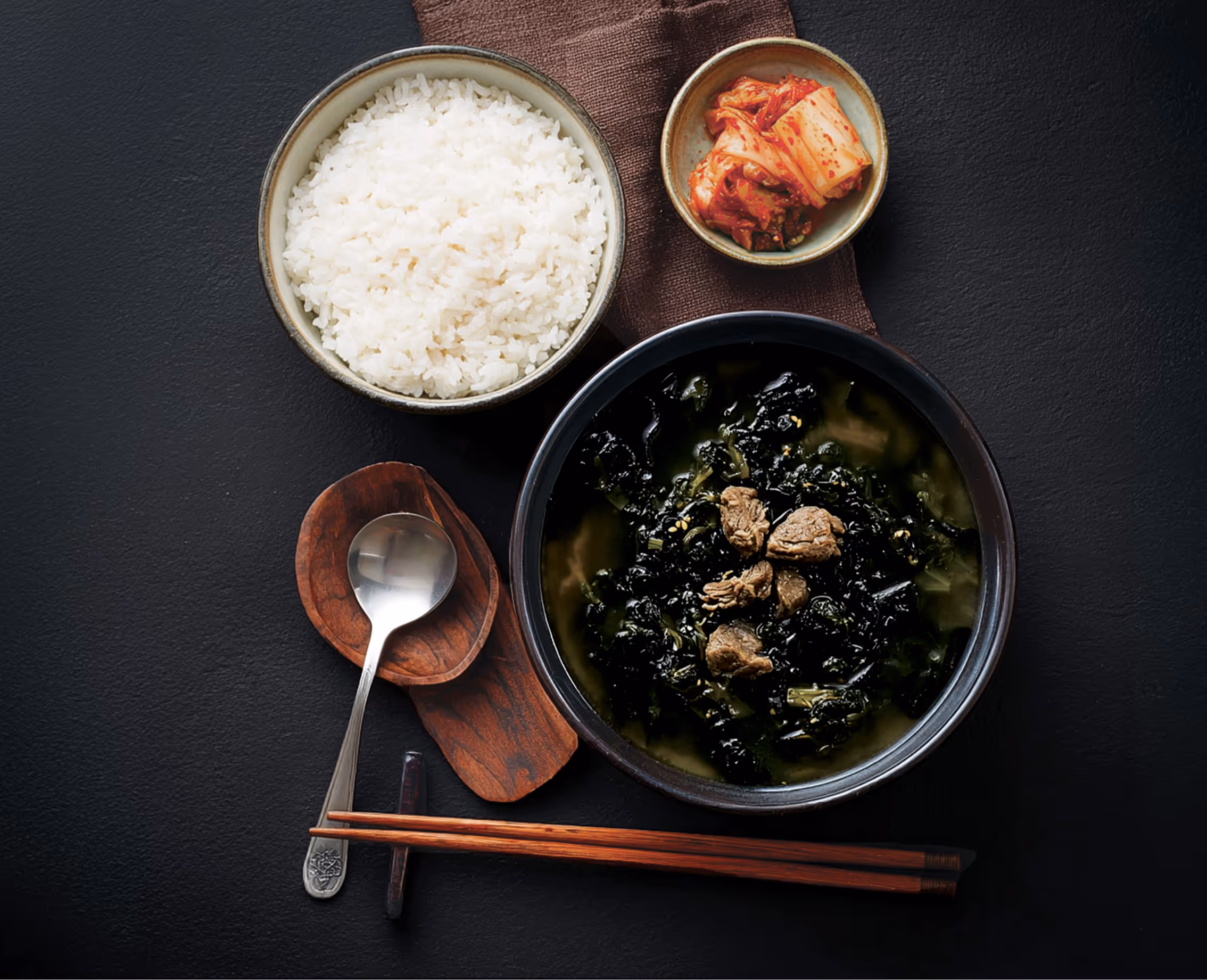 A korean cuisine setup. (han-sang)