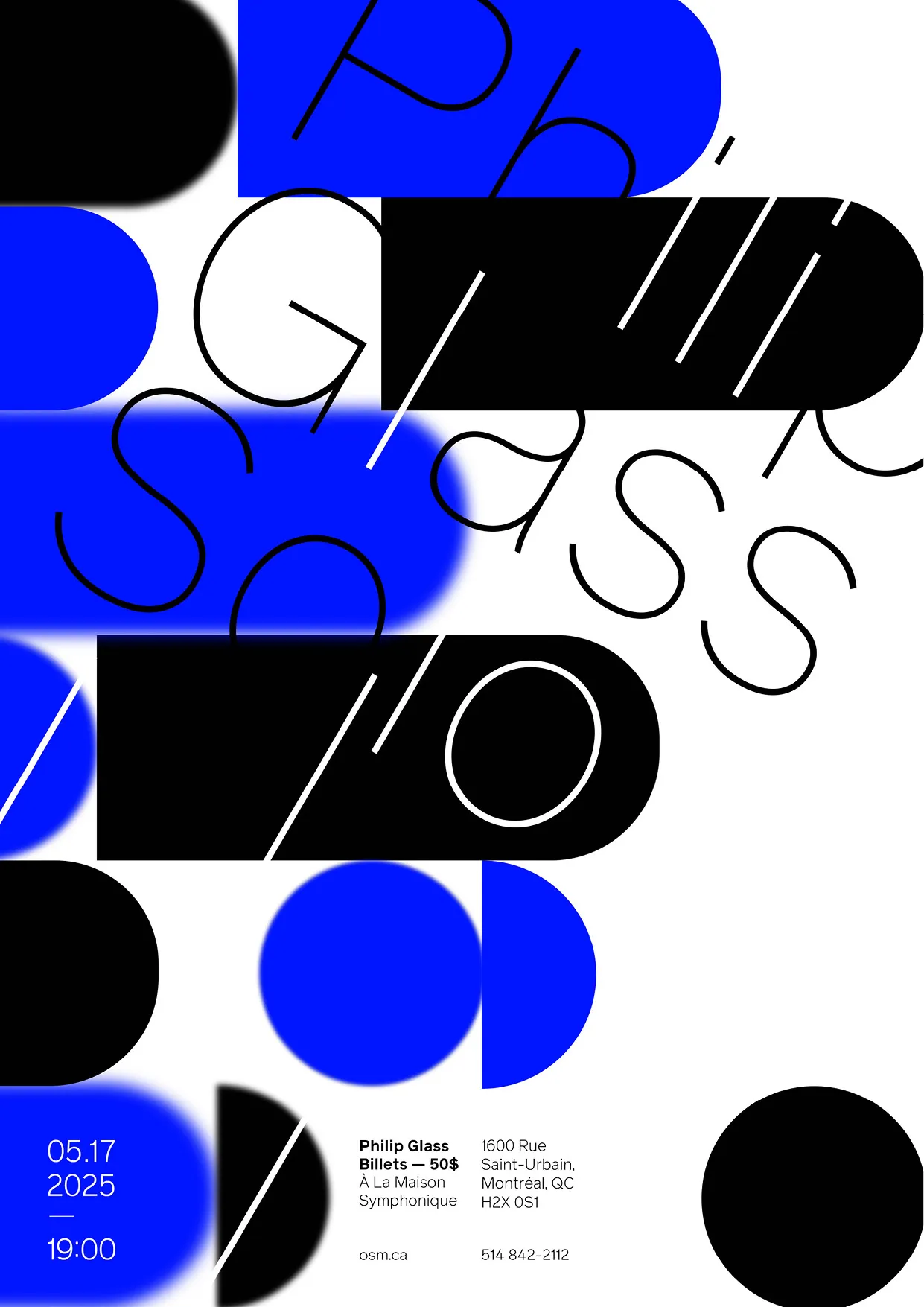 Philip Glass Solo poster.