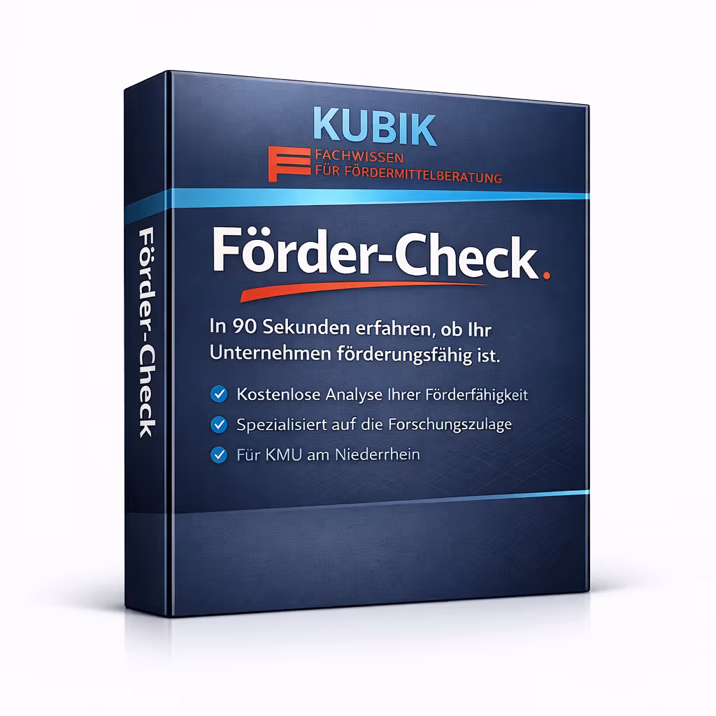 Forschungsf&ouml;rderung Schnellcheck &ndash; FKUBIK GmbH